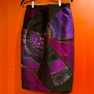 Etro Paisley Print Pencil Skirt Sz 42